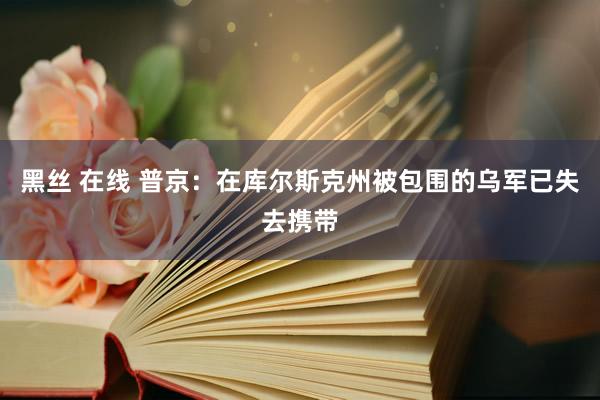黑丝 在线 普京：在库尔斯克州被包围的乌军已失去携带
