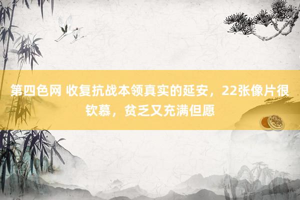 第四色网 收复抗战本领真实的延安，22张像片很钦慕，贫乏又充满但愿