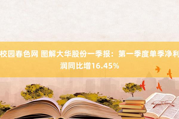 校园春色网 图解大华股份一季报：第一季度单季净利润同比增16.45%