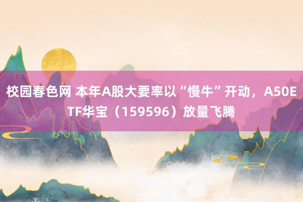 校园春色网 本年A股大要率以“慢牛”开动，A50ETF华宝（159596）放量飞腾
